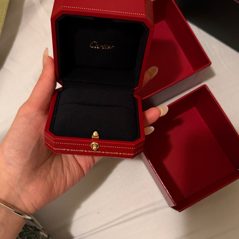 Cartier Red and Black Jewelry Presentation Box